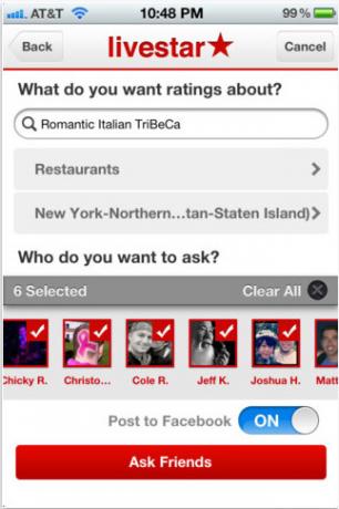 Livestar: Arkadaşlarınızdan Yerler İçin Öneriler Alın [iOS] livestar1