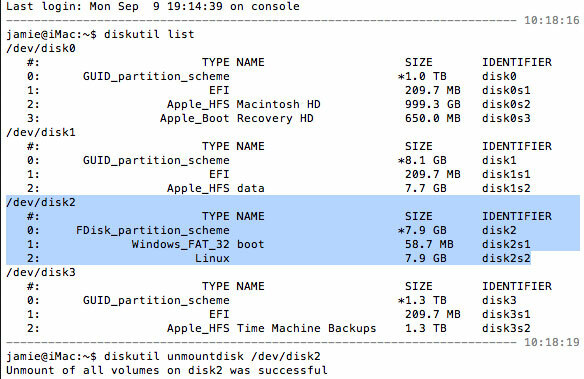 fdisk'in-l