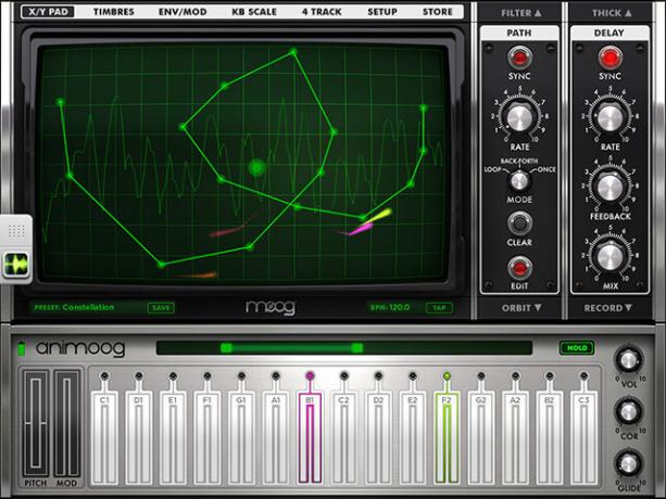 Animoog: Her Zaman İstediğiniz 30 $ Moog Sentezleyici Yol Düzenleyicisi