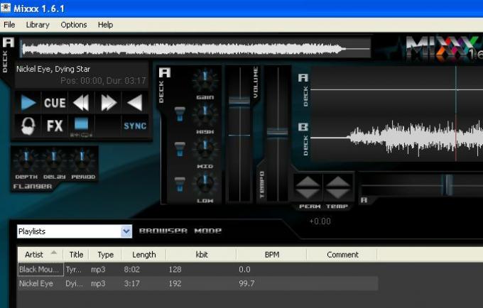Ücretsiz Mixxx Müzik Karıştırma Yazılım çarpışma interface1c ile Rock On