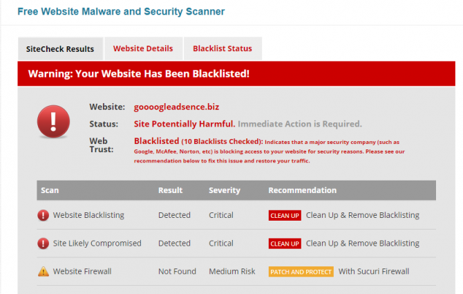 sucuri sitecheck - çevrimiçi hesaplarım saldırıya uğradı mı?