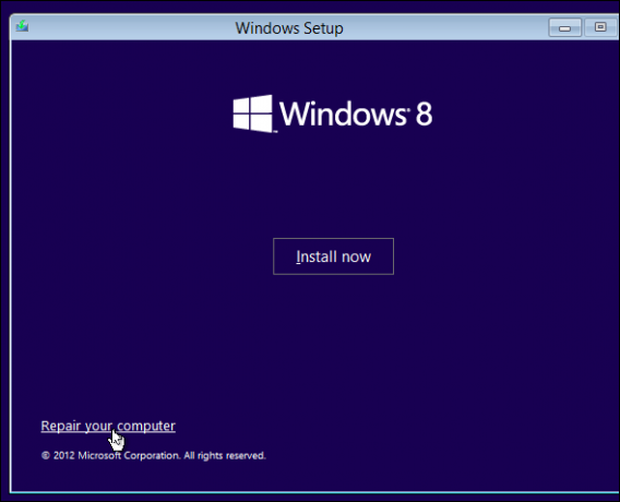 Windows 8 önyüklemesini düzelt