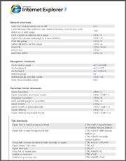 Internet Explorer Kısayolları