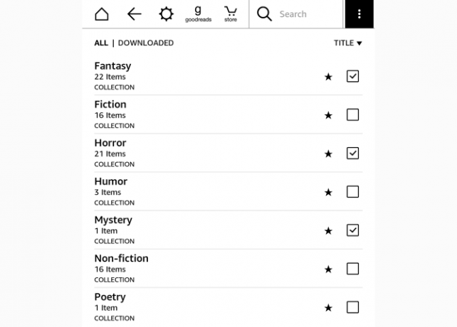 kindle koleksiyonları ekle