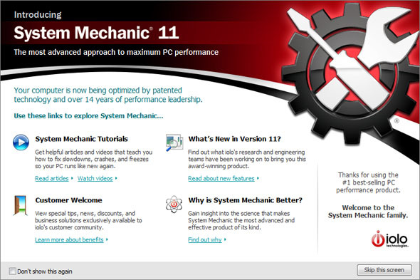 System Mechanic 11: Bilgisayarınızı Ayarlayın ve Anında Performansı Artırın [Hediye] sm genel bakış