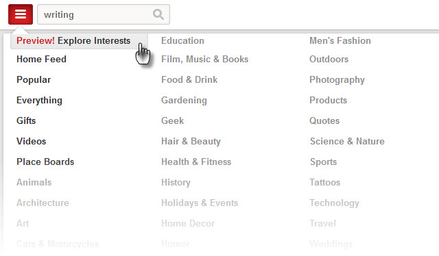 Pinterest - İlgi Alanlarını Keşfedin