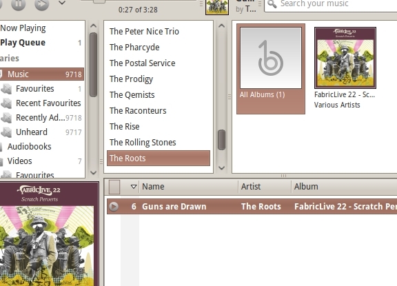 Banshee 2.0 - Kapsamlı Bir Medya Oynatıcı, Flama ve Podcast Aracı [Linux] artistbrowser