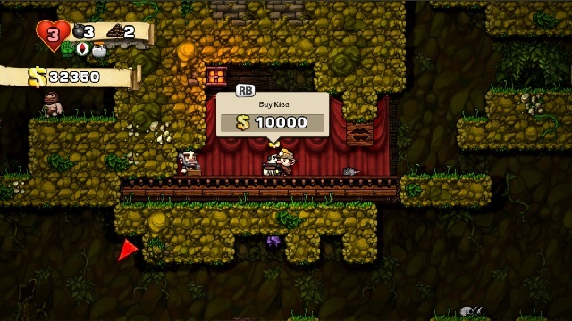 Spelunky-öpüşme