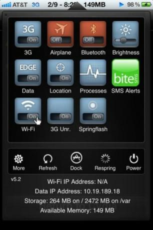 sbsettings iphone değiştirir