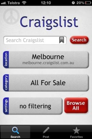 İPhone'unuzda veya iPod Touch'ınızda Craigslist'i Kullanmak İçin 3 Ücretsiz Uygulama [iOS] app3 image1