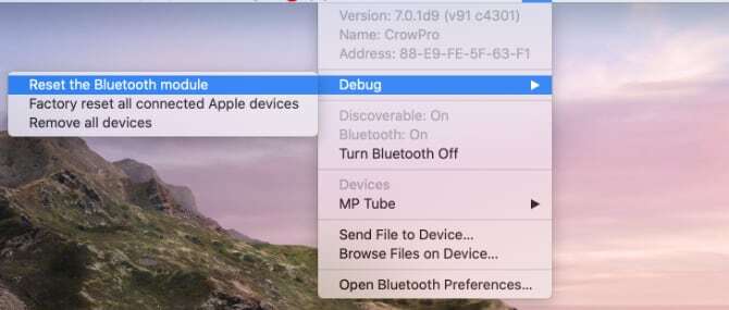 MacOS Bluetooth modülünü sıfırlama