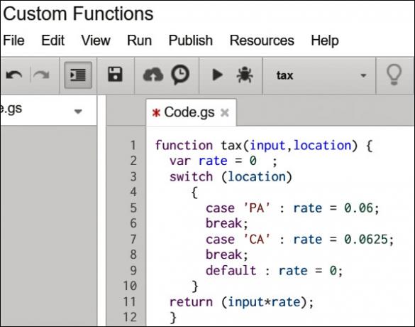 Sayfaları-customFunction-Code