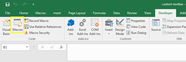 excel geliştirici makroları