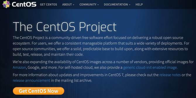 CentOS web sitesi