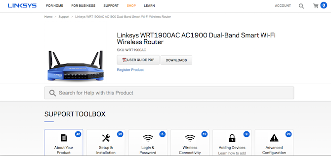 Linksys Router Ürün Yazılımı İndirme Sayfası