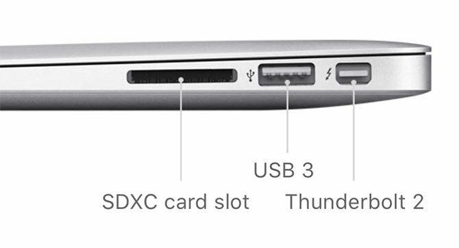 macbook bağlantı noktaları - MacBook Air sağ tarafı