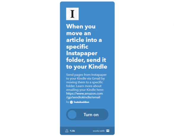 Ultimate IFTTT Kılavuzu: Web'in En Güçlü Aracını Pro 63IFTTT gibi Kullanın InstapaperToKindle