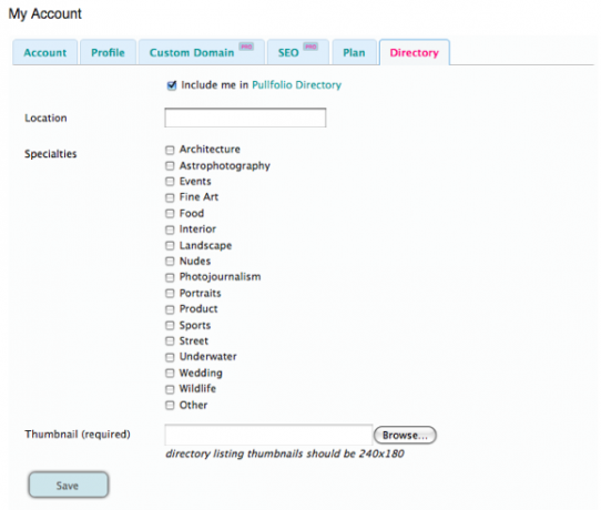 Pullfolio Directory ile 5 Dakikada Online Profesyonel Fotoğrafçılık Portföyü Oluşturun