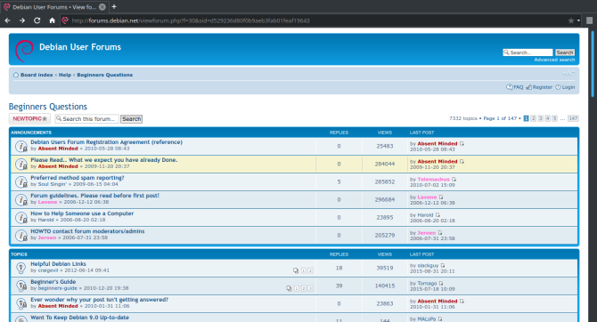 debian forumları