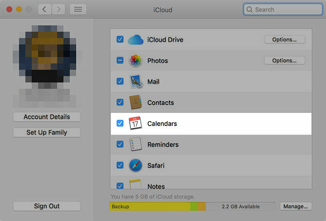 icloud macos takvimi