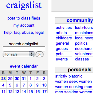 tüm craigslist'de ara