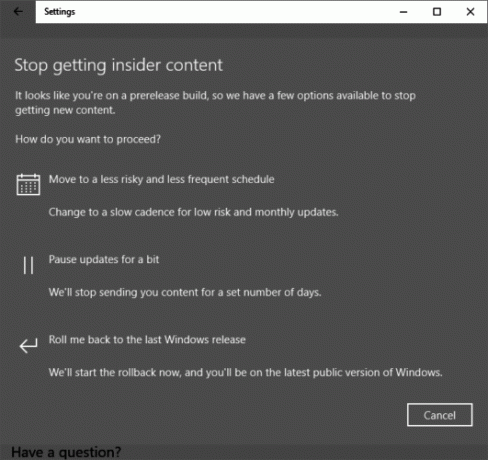 Windows 10 Creators Güncelleştirmesi Şimdi Nasıl Alınır Windows 10 Stop Insider Preview Build 531x500