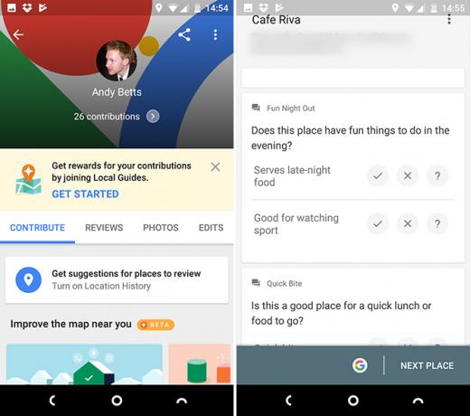 google haritalar android yerel kılavuzu