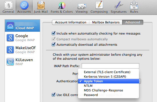 5 OS X Mavericks Quirks Ve Onlarla Nasıl Başa Çıkılır mail account pref