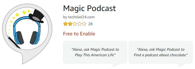 Amazon yankı podcast'leri için Magic Podcast