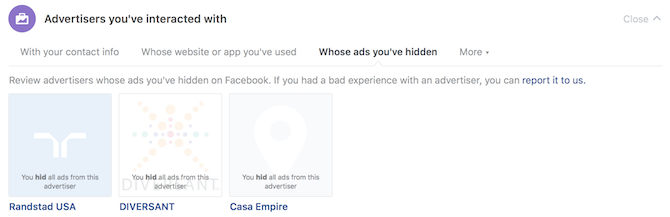 Tam Facebook Gizlilik Kılavuzu facebook gizlilik reklamları reklamverenleri gizlendi