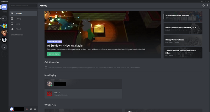 discord gamer chat app ekran görüntüsü