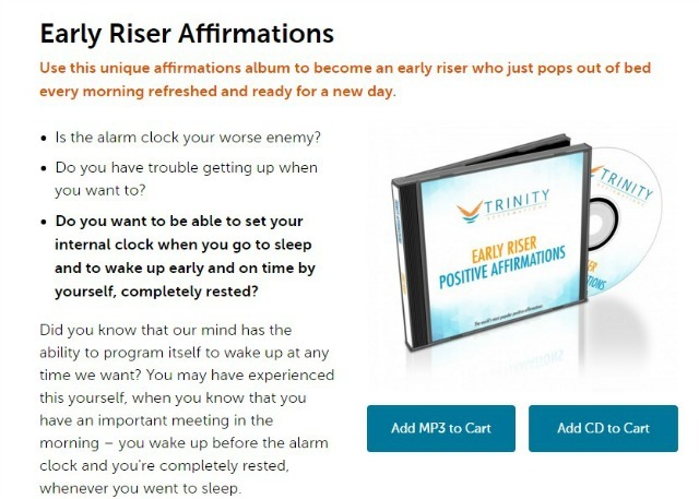 Early Riser Affirmations uygulamaları