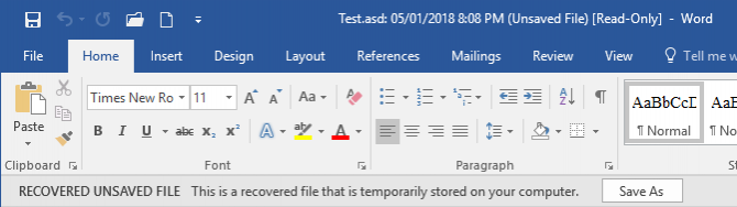 microsoft word kurtar kaydedilmemiş belge