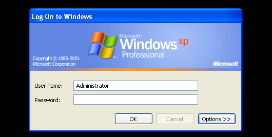 Windows XP Giriş Ekranı