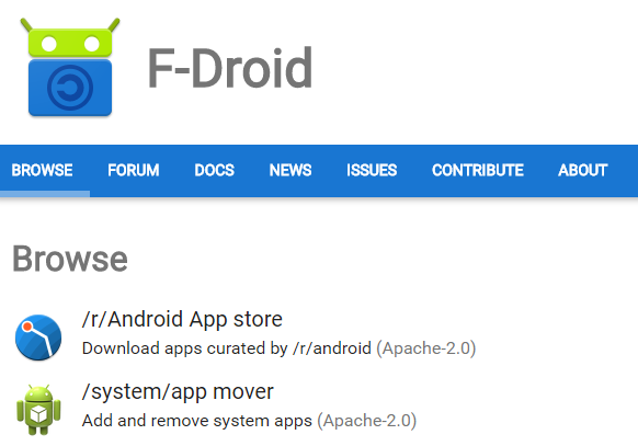 Android Uygulamaları için 2 Alternatif Online Pazar Yeri fdroid