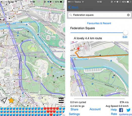 Bike Different: En İyi iPhone Bisiklete binme Uygulamaları cyclemaps