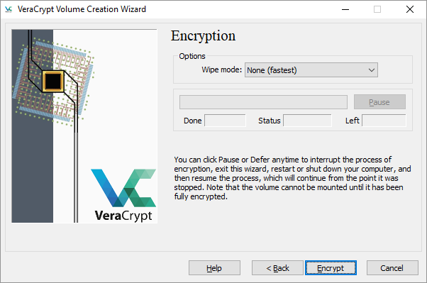 VeraCrypt Başlatma Şifrelemesi