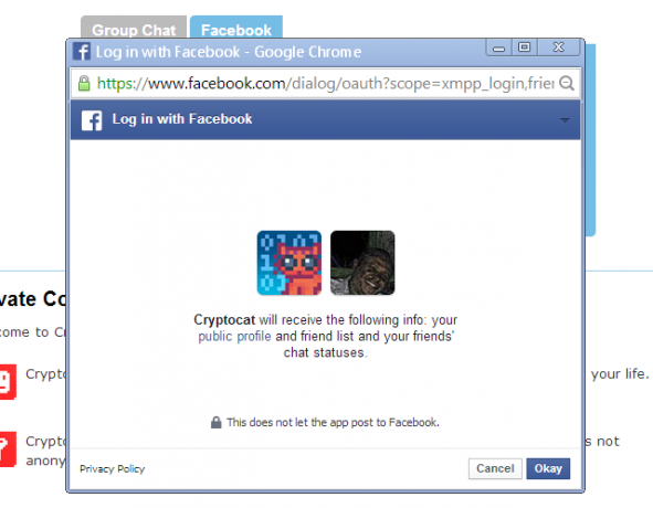 cryptocat-facebook-yetkilendirme