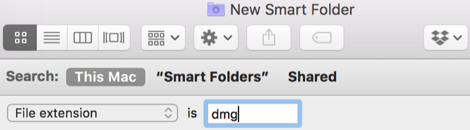 Mac Smart Folder DMG dosyaları