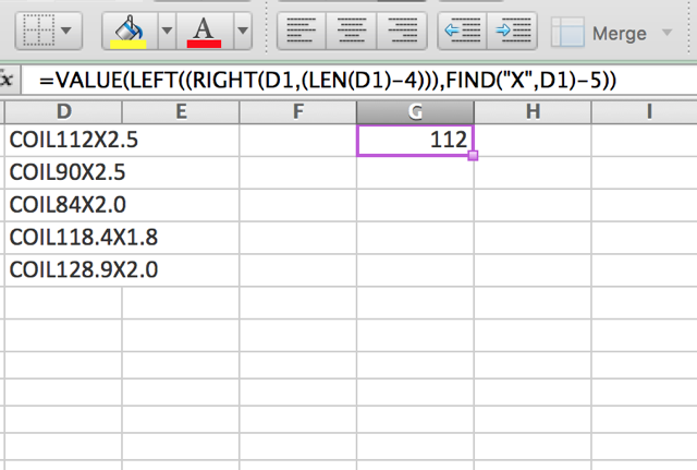 Excel-değeri fonksiyonlu