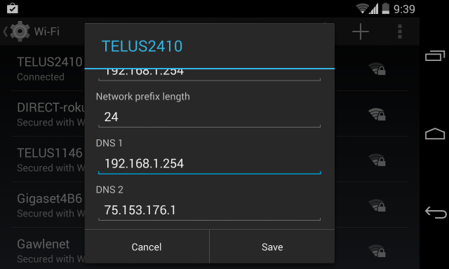 Akıllı Telefonunuzun DNS Ayarlarını Değiştirerek Georestrictions'ı Atlayın android'de dns sunucusunu değiştirin