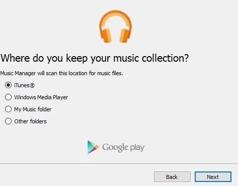 google muic müzik yükle ekranı