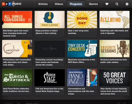 iphone için npr müzik