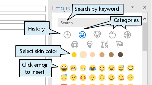 emoji görünümü