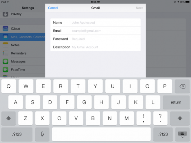 ipad'de-gmail-hesap-ayrıntılarını girin