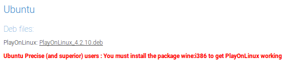 PlayOnLinux Debian Paketi