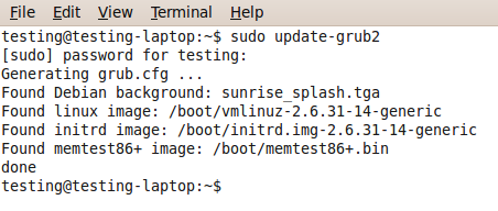 grub2 açılış resmi