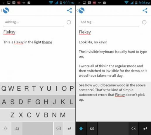 Fleksy-for-Android-Işık-Tema-Görünmez-Mod