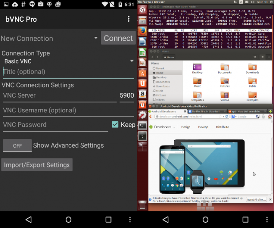 linux-android-uzak-bvnc