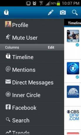 UberSocial [Android 2.1+] ubersocial menüsü ile Twitter Hesabınızın Kontrolünü Elinize Alın